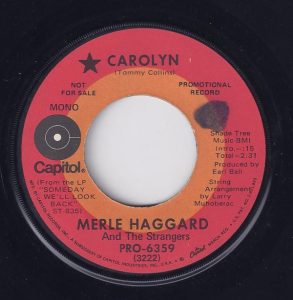 Single Carolyn Capitol 1971