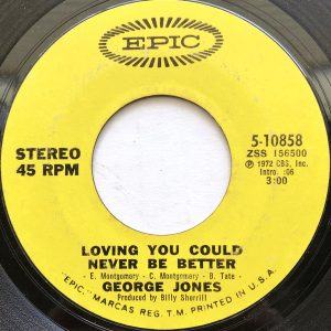 Single George Jones Epic 1972