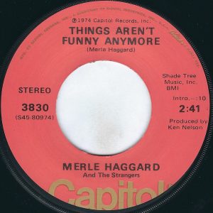 Single Merle Haggard Capitol 1974